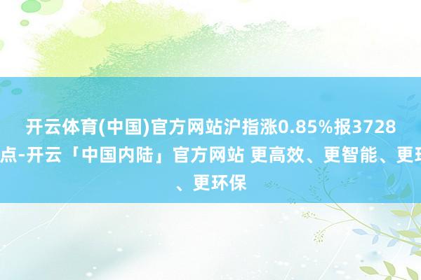 开云体育(中国)官方网站沪指涨0.85%报3728.03点-