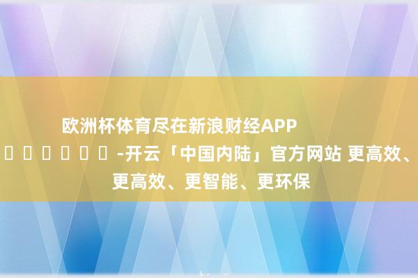 欧洲杯体育尽在新浪财经APP            													-开云「中国内陆」官方网站 更高效、更智能、更环保